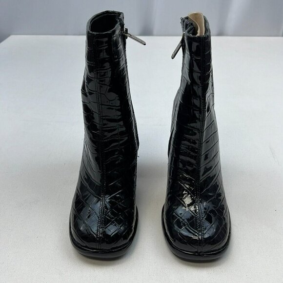 Circus By Sam Edelman Womens Freddie Black Crocodile Print Ankle Booties Size 5M - Picture 3 of 9